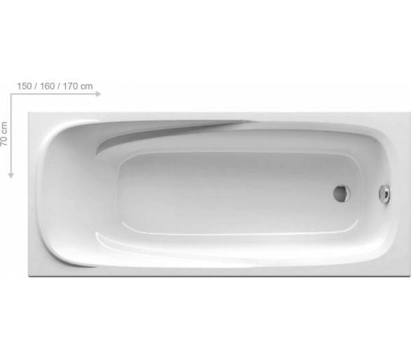Акриловая ванна Ravak Vanda II 150x70