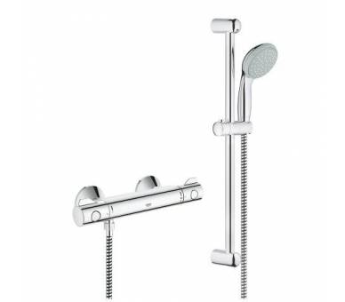 Термостат Grohtherm 800 з душовим набором 600, зовнішнє кріплення, хромований