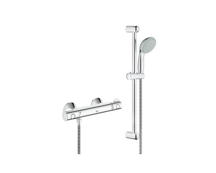Grohtherm 800 Термостат с душевым набором 600, наружный монтаж, хром 