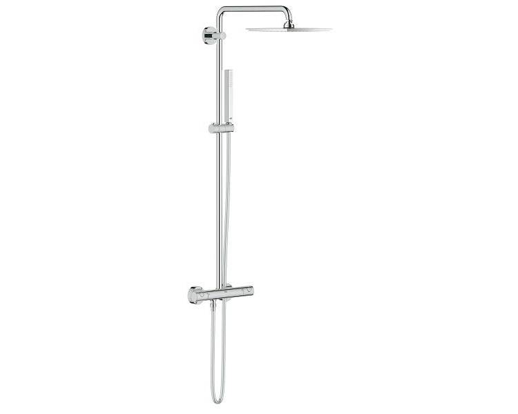Euphoria XXL 230 Душевая система с термостатом для настенного монтажа, хром 