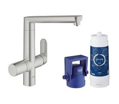 Blue K7 Pure Смеситель для кухни, однорычажный, стартовый комплект 