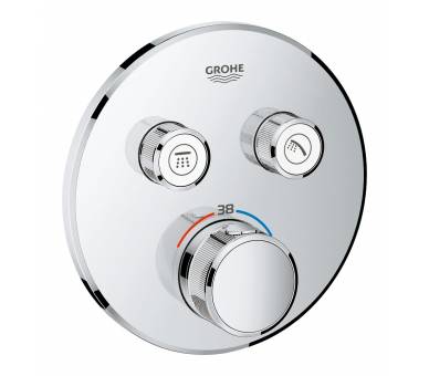 SmartControl Термостат для душа, внешняя часть, на 2 выхода, хром 