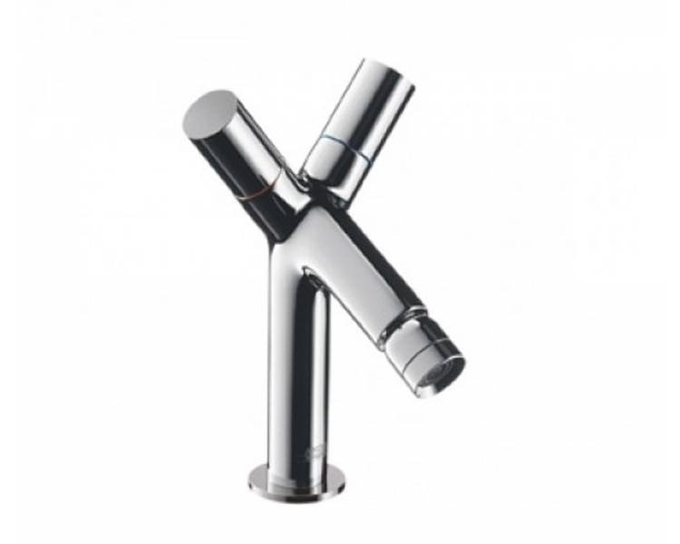 Смеситель HANSGROHE Aхor Starck на биде (сатинокс) - рога 