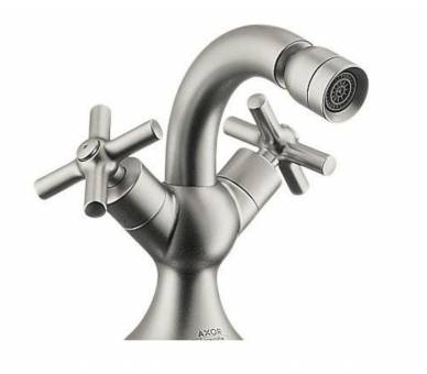 Axor Terrano - смеситель на биде (крестики) сатинокс HANSGROHE 37230810 