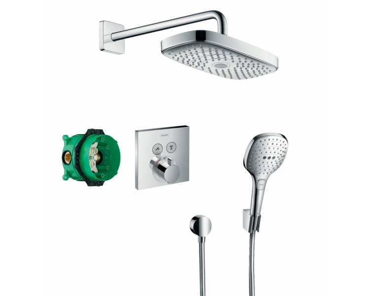 Raindance Select E/ShowerSelect Душевой набор (верхний, ручной душ, ibox, термостат) 