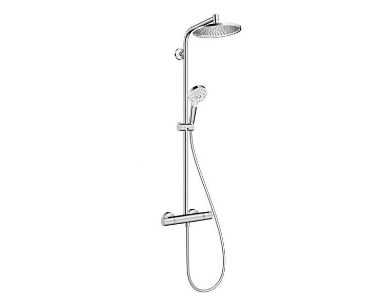 Crometta S 240 1jet Showerpipe Душевая система c термостатом, хром 