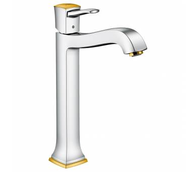 Метрополь Класичний одноважільна раковина кран 260, Chrome/Gold