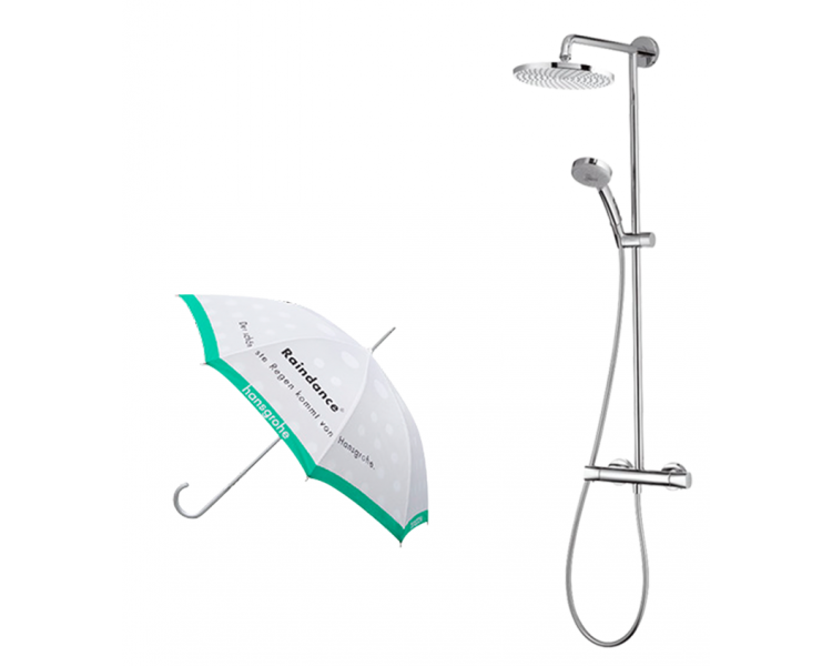 Showerpipe Verso 240 Душевая система с термостатом+зонт 