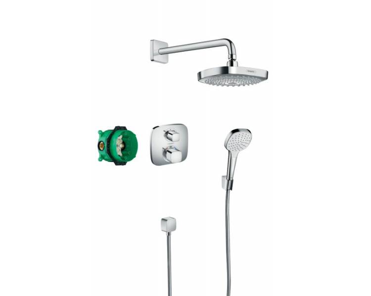 ShowerSet Croma Виберіть душовий набір E/Ecostat E (верхній, ручний душ, ibox, термостат)