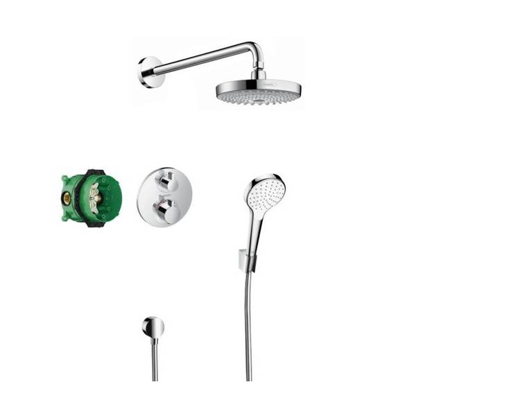ShowerSet Croma Select S/Ecostat S Душевой набор (верхний, ручной душ, ibox, термостат) 