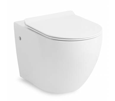 Туалет AMADEUS 555*360*380мм підвішено, суцільне сидіння Slim slow-closing