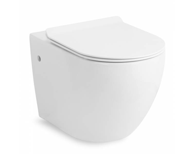 Туалет AMADEUS 555*360*380мм підвішено, суцільне сидіння Slim slow-closing