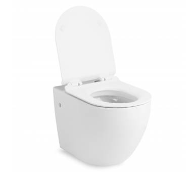 Туалет AMADEUS 555*360*380мм підвішено, суцільне сидіння Slim slow-closing