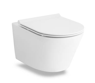 NEMO Rimless підвісний унітаз 52*36*39см, суцільне сидіння Slim slow-closing