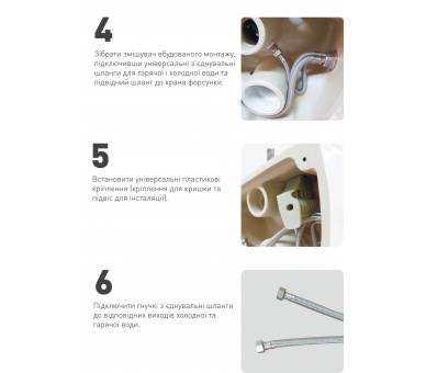 OLIVA Rimless Toilet 525*360*400mm підвішений з функцією біде (тепла вода), з тонким повільним закриттям сидінь