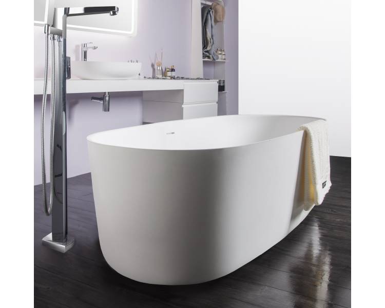 Ванна отдельностоящая каменная Solid surface 1680*800*530mm 