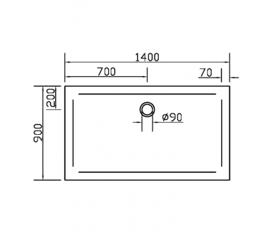 Поддон SMC 1400*900*35 прямоугольный 