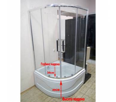 Душова кабіна Veronis KV-3-90 90x90 прозора