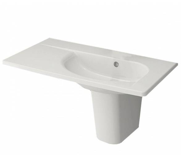 Умивальник TAORMINA ARCH 85х45 глянсовий білий