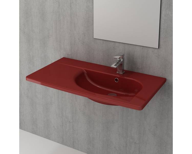 Умивальник TAORMINA ARCH 85х45 глянець. червоний