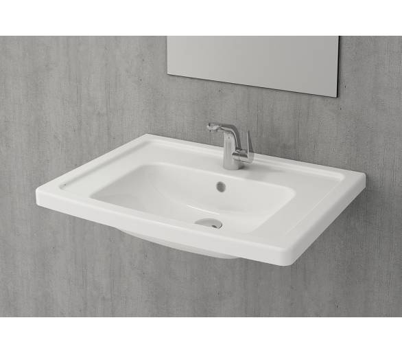 Умивальник TAORMINA PRO 65х49 глянець. Білий