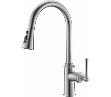 HYDRANT смеситель для кухни, выдвижная лейка 50 см, 3 функции,35 мм 