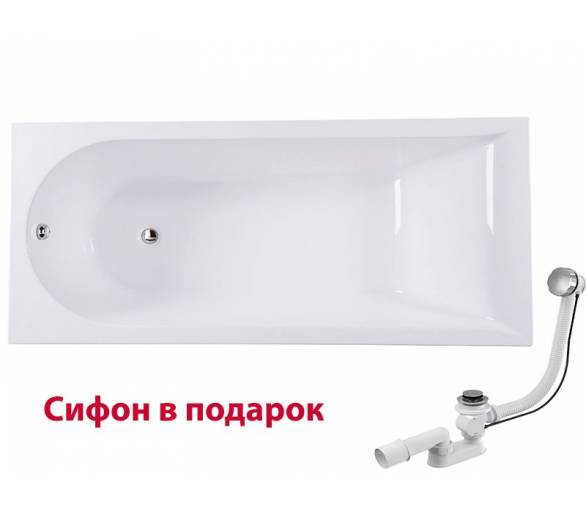 Ванна акриловая AM PM Spirit 170x75 см.+ сифон