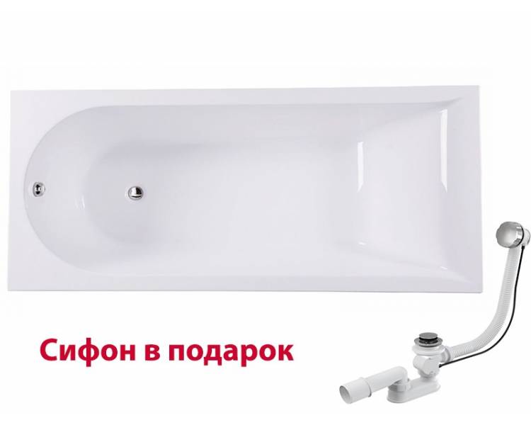 Акрилова ванна AM PM Спіріт 170х75 см.+ сифон