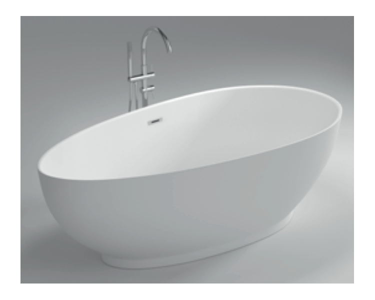 Окремо стоїть акрилова ванна DUSEL DU-106 Pisa 180*90