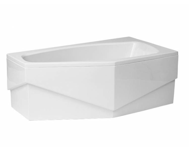 Акриловая ванна Polimat Marika 140x80 асимметричная правая