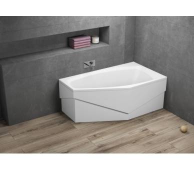 Акриловая ванна Polimat Marika 140x80 асимметричная правая