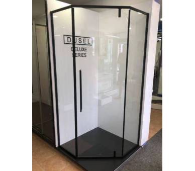 Душевая кабина DUSEL 90x90 DL197 Black Matt-santehdom.kiev.ua
