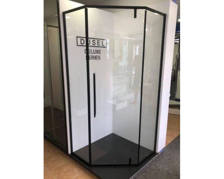 Душова кабіна DUSEL 90x90 DL197 Black Matt-santehdom.kiev.ua