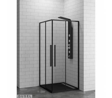 Душевая кабина Dusel 90x90см. DL194 Black Matt