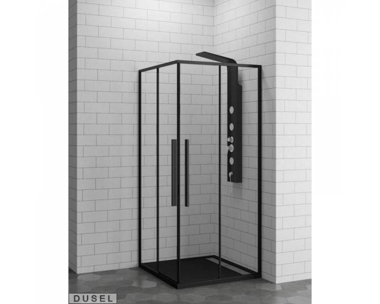 Душова кабіна Dusel 90х90см. DL194 Чорний Метт