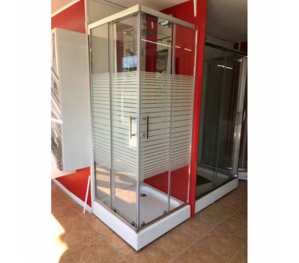 Душевая кабина Dusel А-513 70x70x190 см. полосы