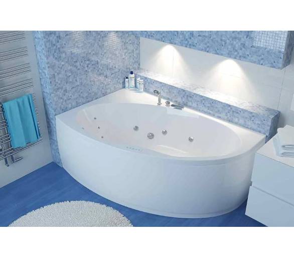 Гідроаеромасажна ванна Riva Pool Манон 170х110 см зліва