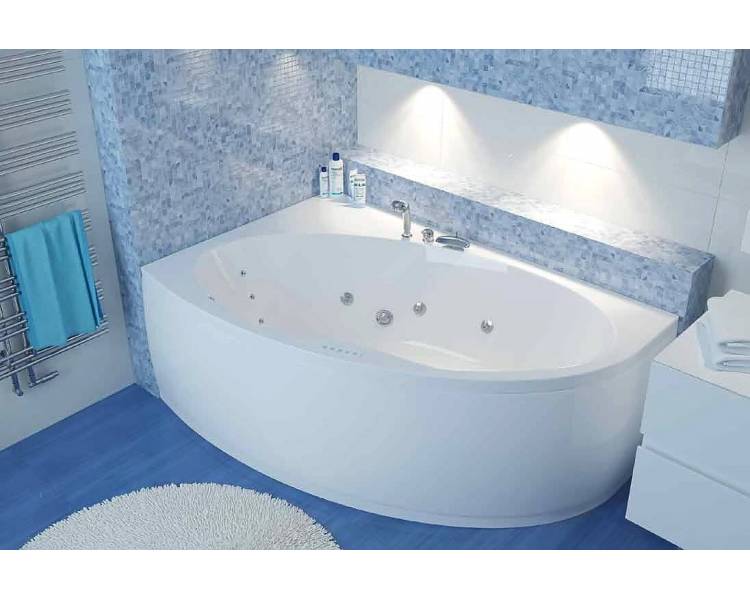 Гідроаеромасажна ванна Riva Pool Манон 170х110 см зліва