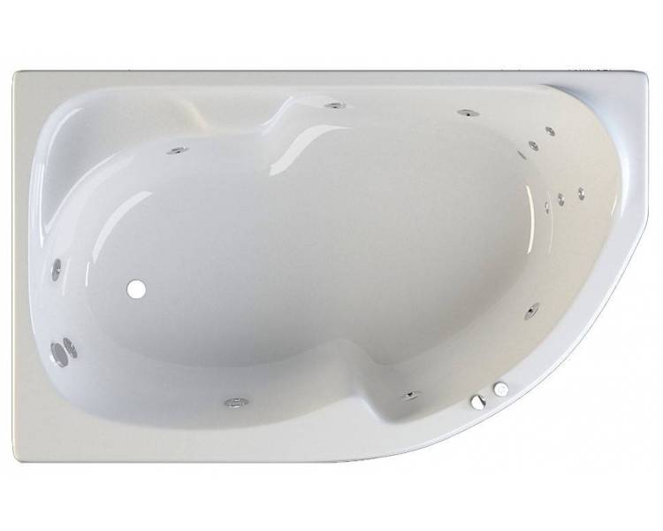 Гидромассажная ванна Riva Pool Nabucco 170x105 см левая