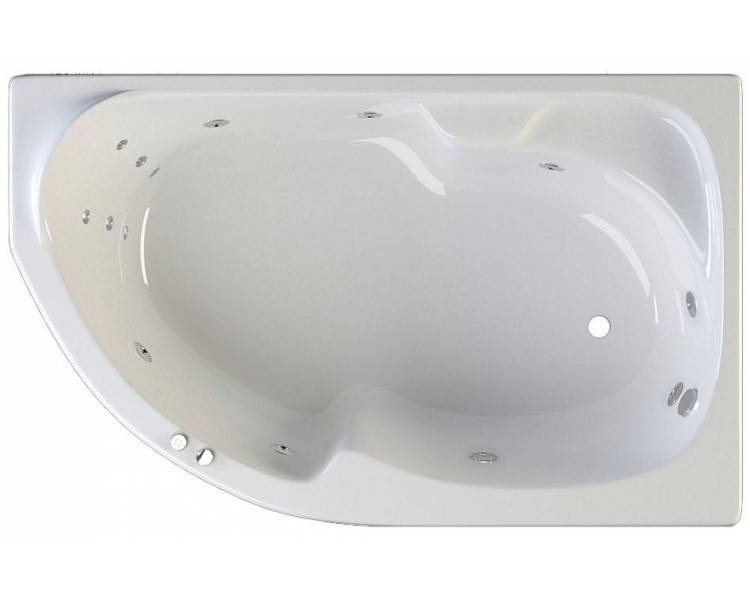 Гидромассажная ванна Riva Pool Nabucco 170x105 см правая