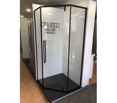 Душова кабіна DUSEL 90x90 DL197 Black Matt-santehdom.kiev.ua