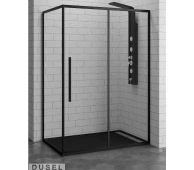 Душевая кабина 120х80x195 Dusel DL191Black Matt