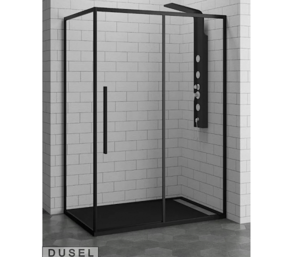 Душевая кабина 120х80x195 Dusel DL191Black Matt