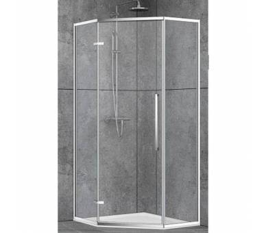 Душова кабіна Dusel DL197H Chrome 100x100x190 чітка glass.santehdom.kiev.ua