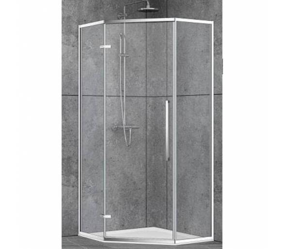 Душевая кабина Dusel DL197H Chrome 100x100x190 прозрачное стекло.santehdom.kiev.ua