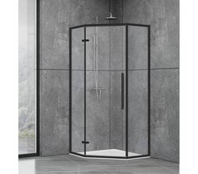 Душова кабіна DUSEL DL197HB Black Matt 100x100x190 cm.santehdom.kiev.ua
