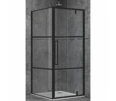 Душевая кабина DUSEL DL198BP+DL196BP Black Matt Paint 100x100x190