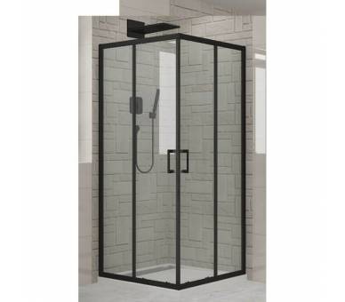 Душова кабіна DUSEL EF-184B Black Matt 100x100x190