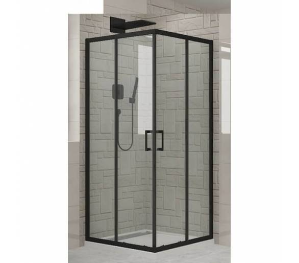 Душова кабіна DUSEL EF-184B Black Matt 100x100x190