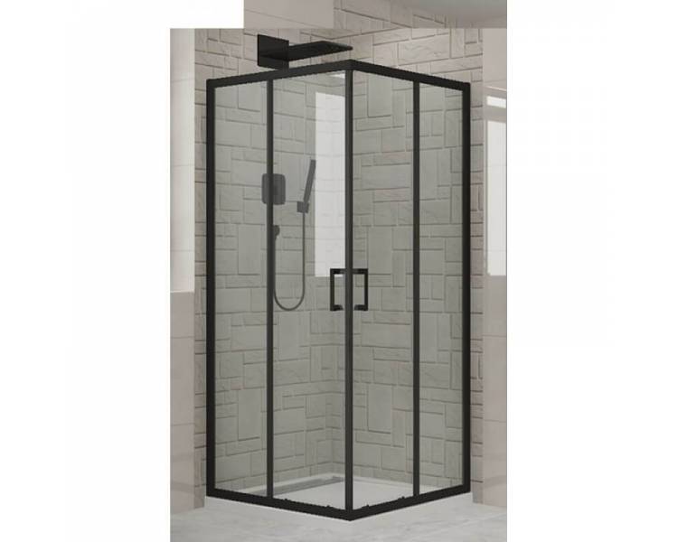 Душевая кабина DUSEL EF-184B Black Matt 100x100x190